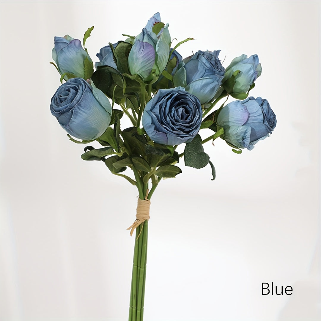 Set, Real Touch Faith Roses, DIY Bouquet Fake Flowers For Home Wedding Decoration, Plastic Flowers Perfect For Weddings, Mother&