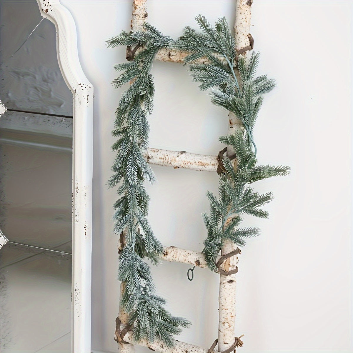 Set of 1 - 6ft Artificial Norfolk Pine Garland - New, Pre-lit and Weather Resistant, Soft Touch Green Plastic Winter Pine Bundle for Christmas Table Decorations, Urban Shelves, Walls and Holiday Decorations (No Lights)