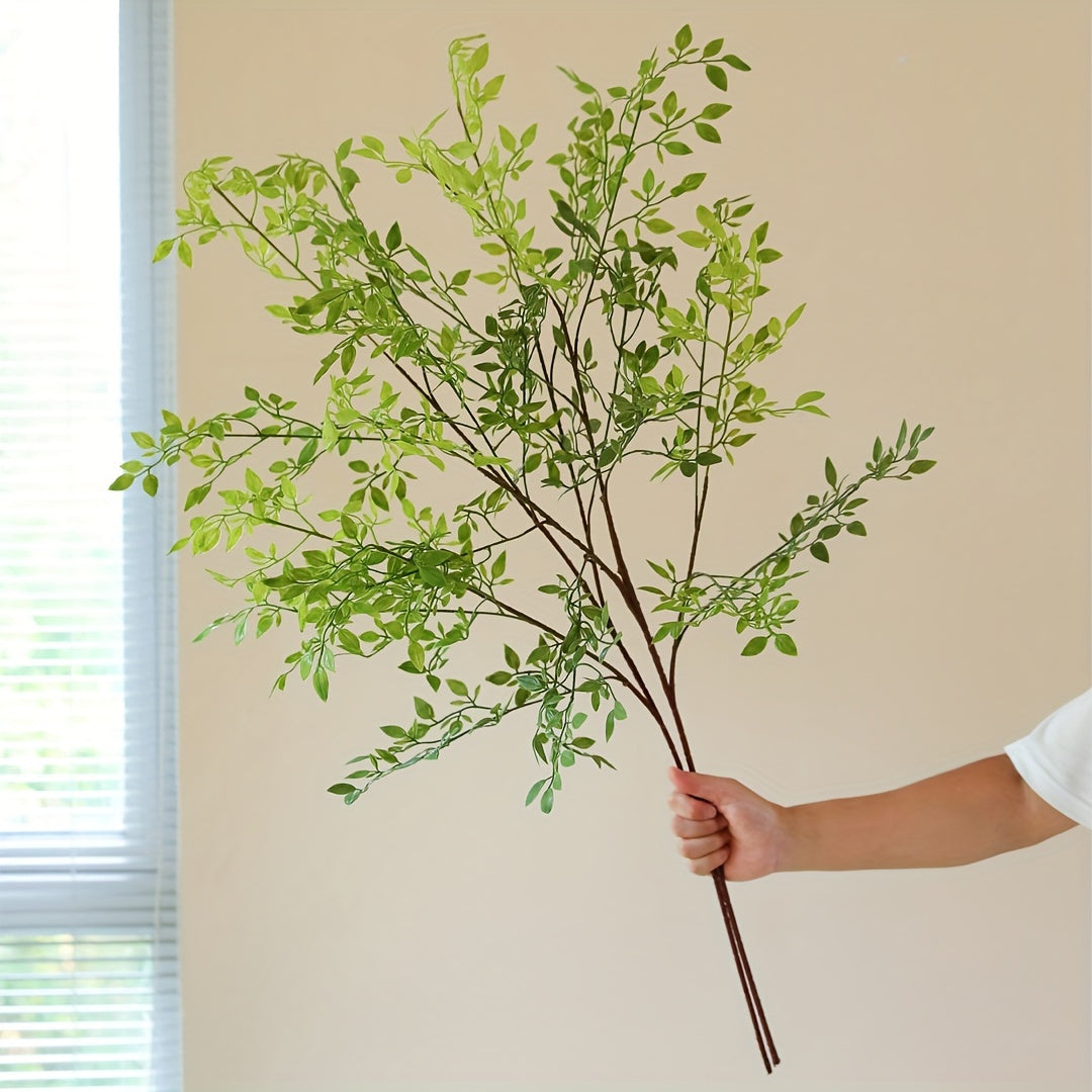 2pcs Classic Style Artificial Nandina Domestica Branches, Plastic Floral Swags, Versatile Faux Greenery Stems for Vase Arrangements, with Home Decor for Wedding, Thanksgiving, Mother&