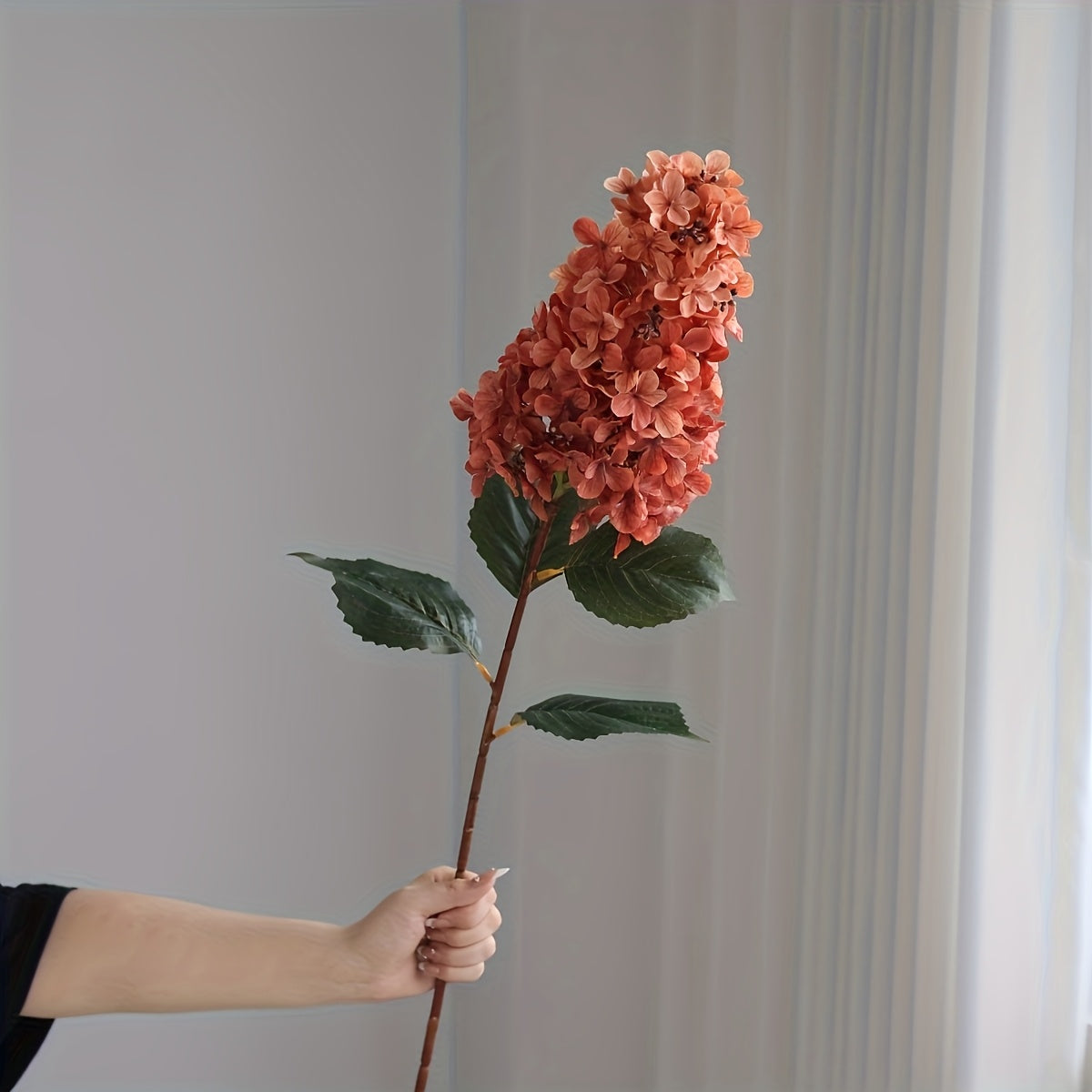 2pcs Autumn-Inspired Artificial Hydrangea Set - Perfect for Fall, Halloween, Thanksgiving, Mother&