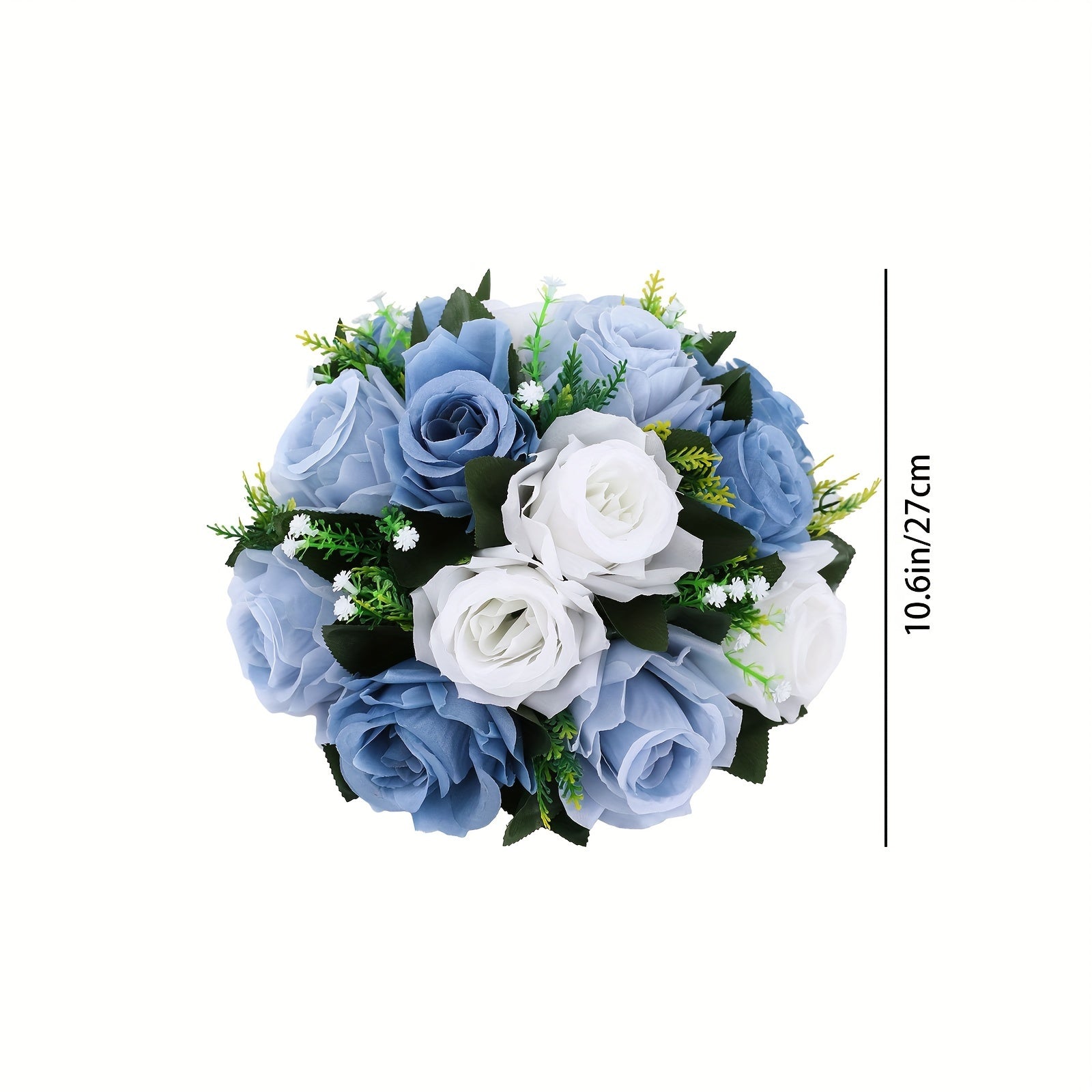 Elegant Artificial Rose Flower Ball - Perfect for Centerpieces, Weddings & Home Decor | Versatile Silk Roses for Parties, Valentine&