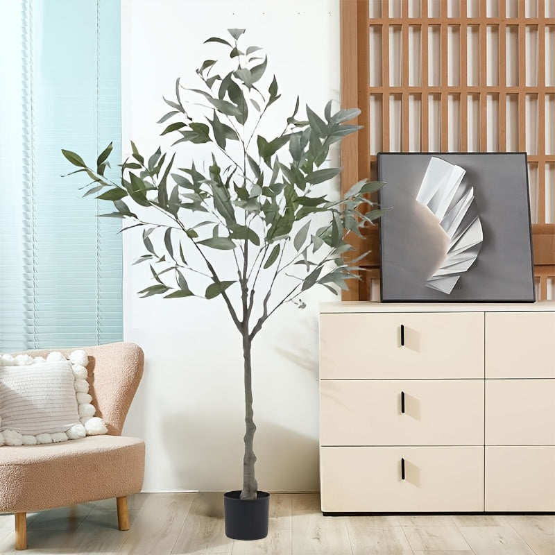 Large 59" Artificial Eucalyptus Potted Plant - Perfect for Home, Living Room, Bedroom, Balcony Decor | Outdoor Garden & Patio | Wedding Engagement, Valentine&