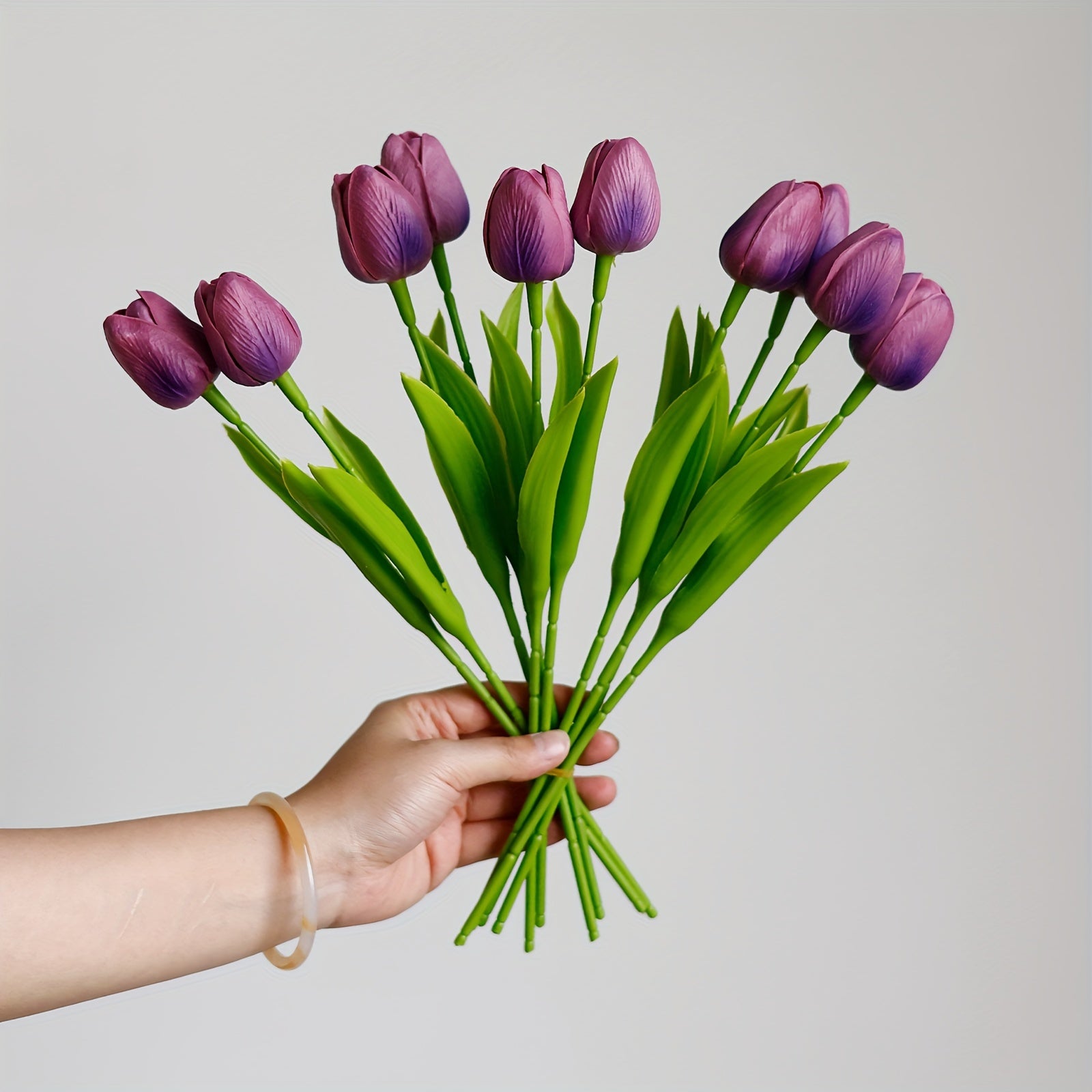 10/20pcs Realistic PU Tulips