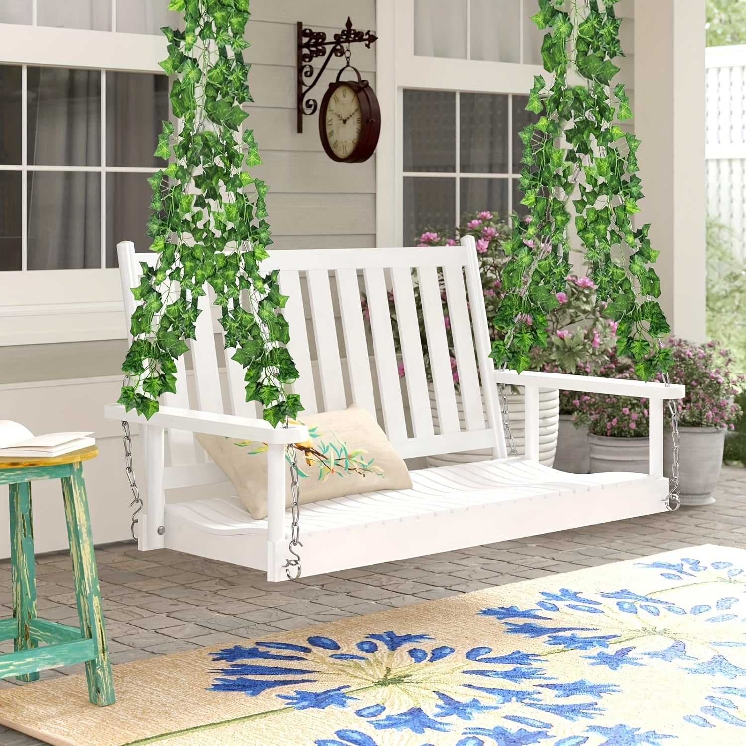 3/5 Pack 70.9ft Artificial Ivy, Faux Greenery for Bedroom, Wedding Decor, Indoor/Outdoor Wall Hanging, Plastic Leafy Vines, No Power Required, Battery-Free