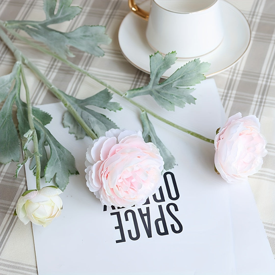 1pc, Artificial Flowers, Artificial Peonies, Decorate The Home, Beautify The Space, Create A Warm Atmosphere, 20.4in/52cm, Home Decoration, Room Decoration, Garden Decoration
