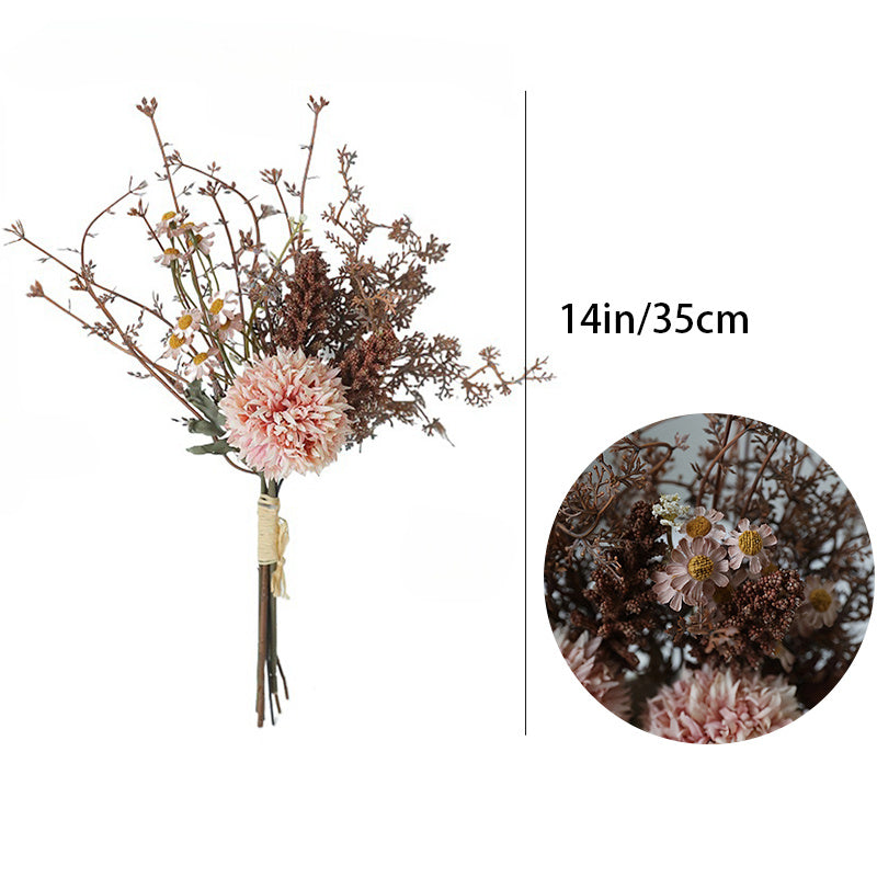 1pc Elegant Artificial Chrysanthemum Bouquet - Perfect for Home & Office Decor, Vase Centerpieces, Engagements & Weddings