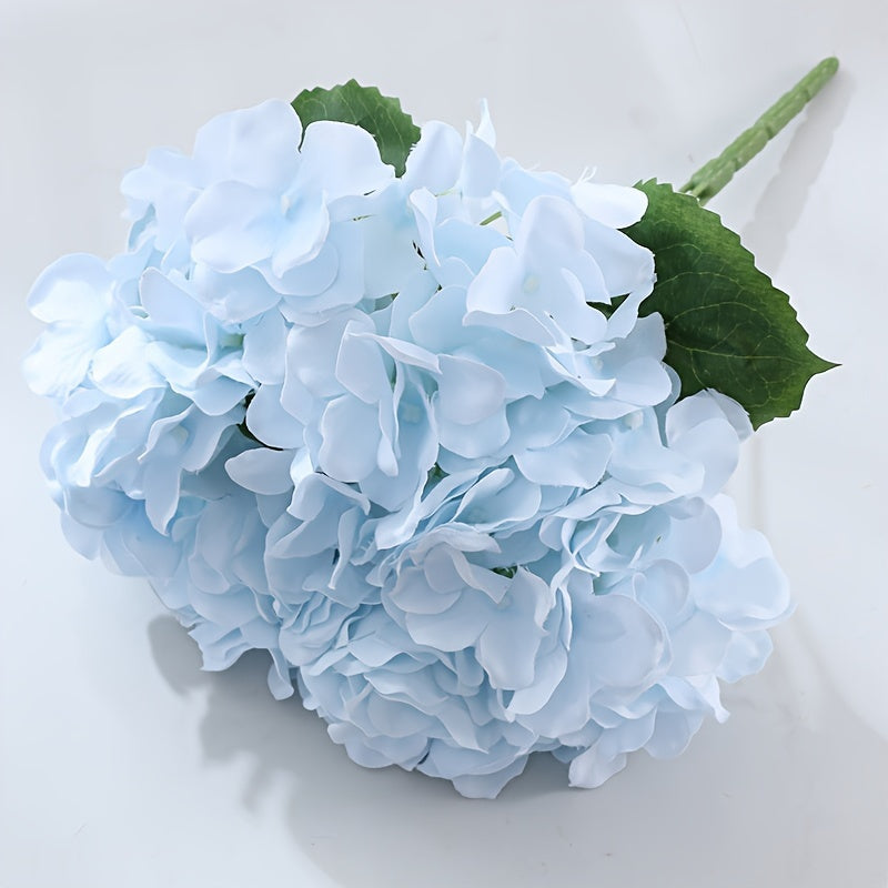 3pcs Modern Artificial Hydrangeas, 5-Head Plastic Faux Flowers, Oxidation Resistant, Ideal for Wedding, Engagement, Birthday, Bridal Shower, Graduation, Table Centerpiece, Home & Office Decor, Halloween & Easter Celebrations
