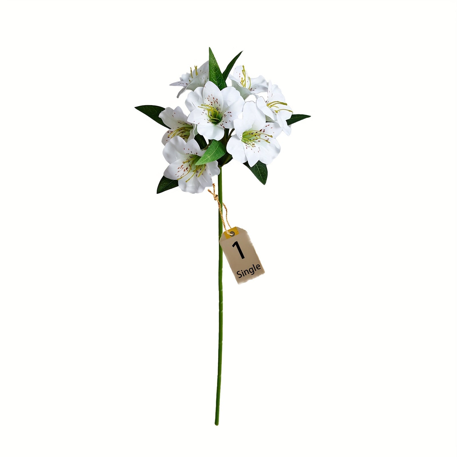 1/5pcs Artificial White Easter Lily Flowers, Fabric Fake Tiger Lily for Spring Wedding Table Centerpiece, Freestanding Home Decoration, No Vase, Ideal for Christmas, Father&