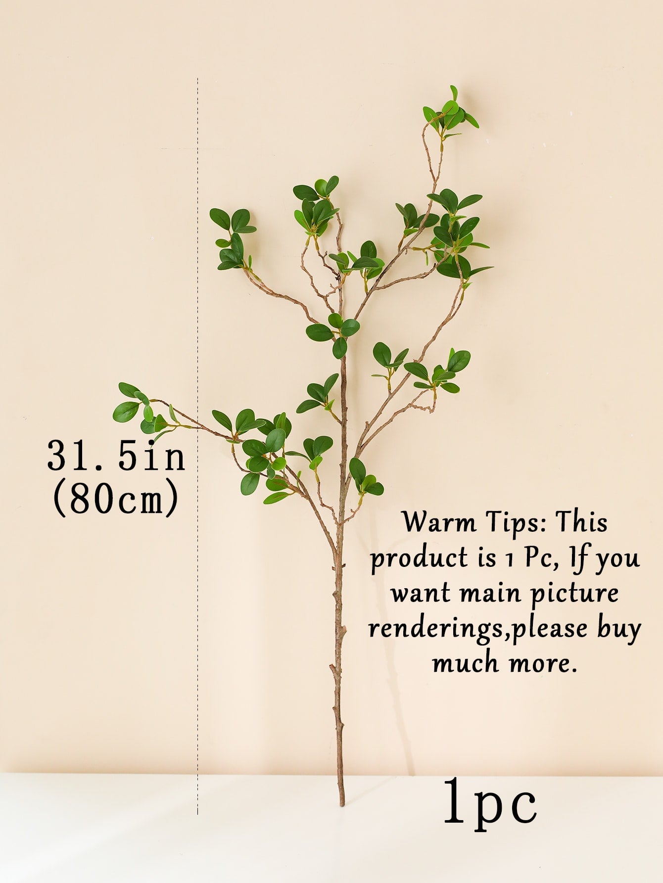 1pc/3pcs/6pcs Artificial 31.5in/80cm Faux Banyan Leaves, Fake Greenery Stems, Artificial Olive Branches, Imitation Plant Branches For Home Decor, Centerpiece Vase Filler, Party Wedding Decoration, Spring Autumn Festival