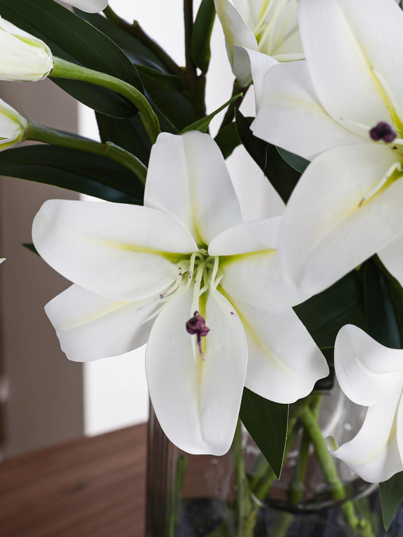 1pc/3pcs/6pcs Artificial Lily Flower, 28.4in/72cm Silk Fake Flower For Home Decor, Office, Party, Wedding, Spring, Mother&