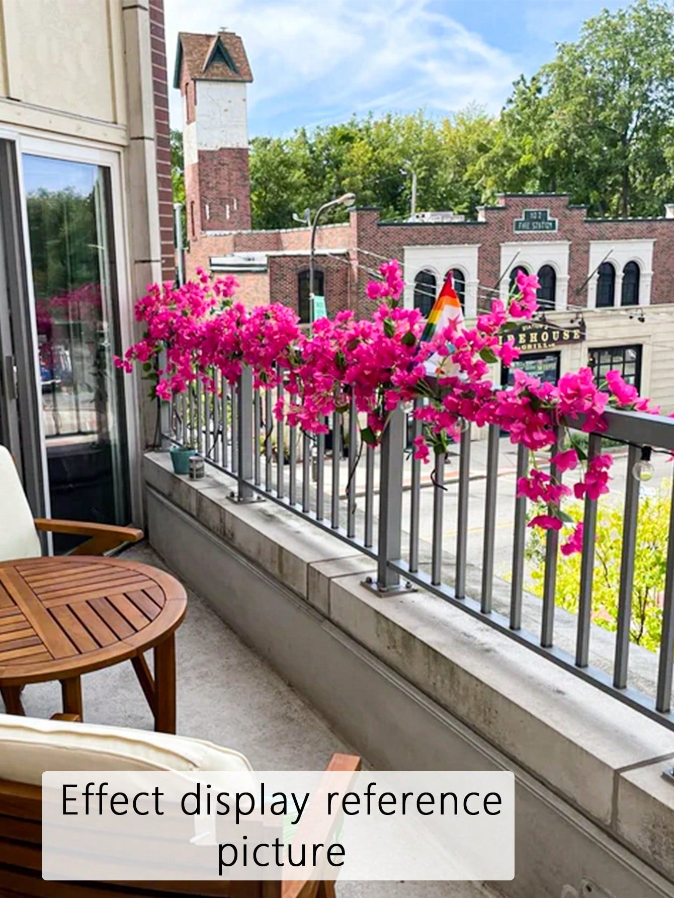 1pc/3pcs/6pcs, 30in/76cm, Artificial Flower, Fake Plant, Single Branch Bouganvillea, Artificial Bouganvillea Branch, Artificial Bougainvillea Flower, Artificial Flower Stem Plant Branch, Suitable For Outdoor Wall Decor, Balcony Decor, Party Wedding Center
