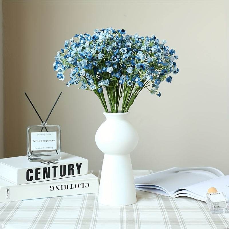 3pcs, Artificial Baby Butterfly Dance Full Of Breath Flowers, Real Touch Artificial Flowers, Home Room Office Decoration, Flower Arrangement Artificial Center, Outdoor Garden Patio Decoration High Quality Antioxidant Large Bouquet With Stems