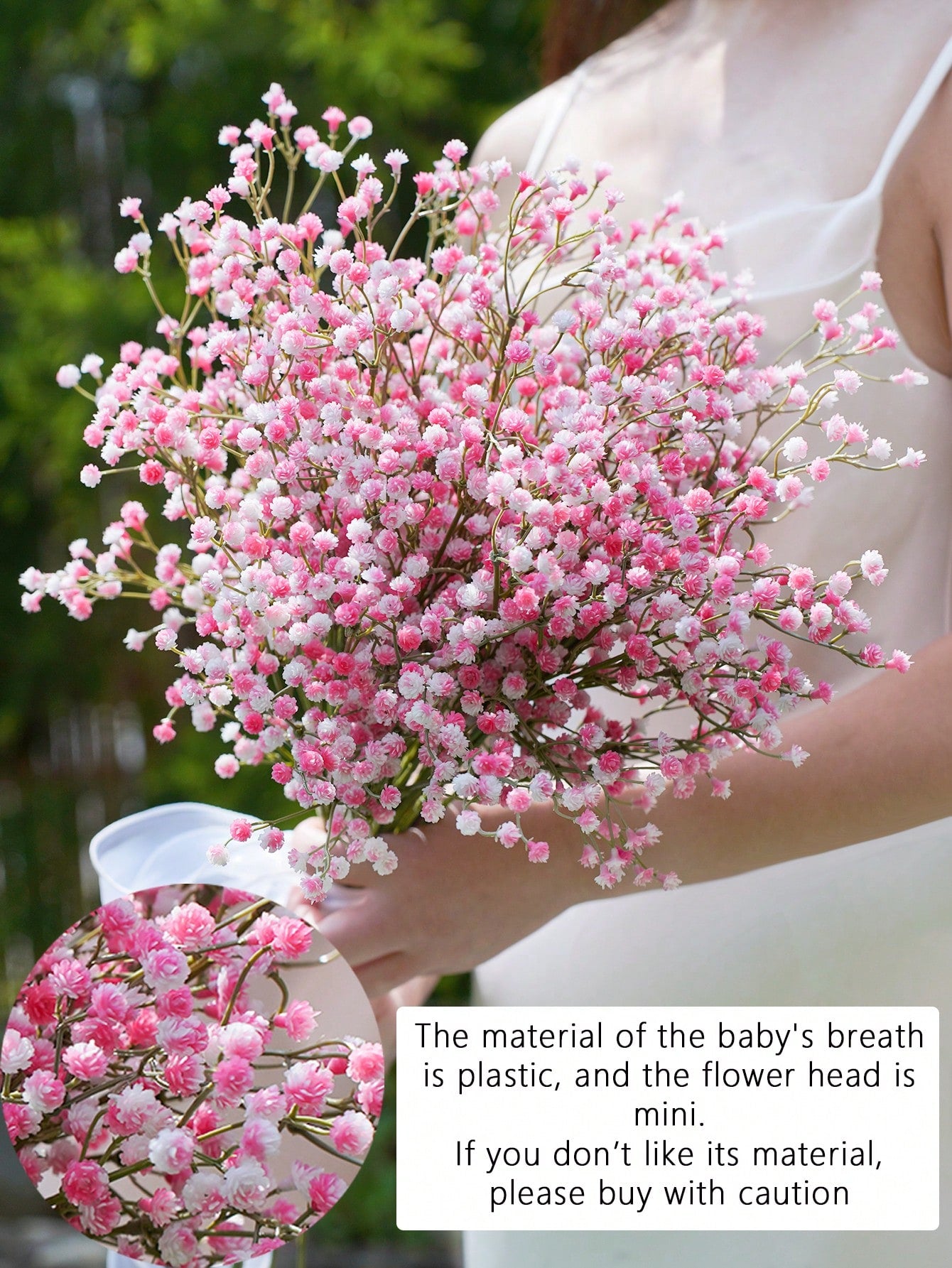 1pc/3pcs/6pcs Artificial Gypsophila Flower, 126 Stems Fake Mini Baby&
