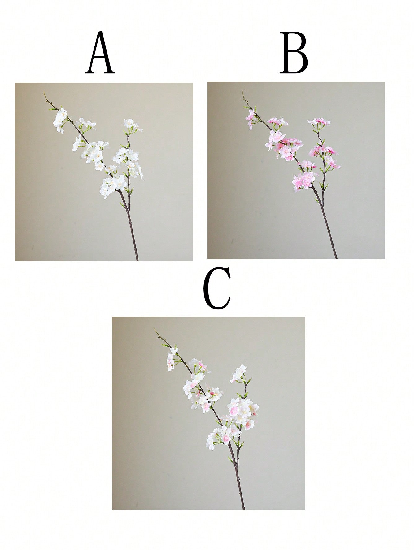 1pc Artificial Peach Blossom & Cherry Blossom Decoration, 28.7in/73cm, Suitable For DIY Garden Home Decor, Wedding Party, Hotel Courtyard, Valentine&