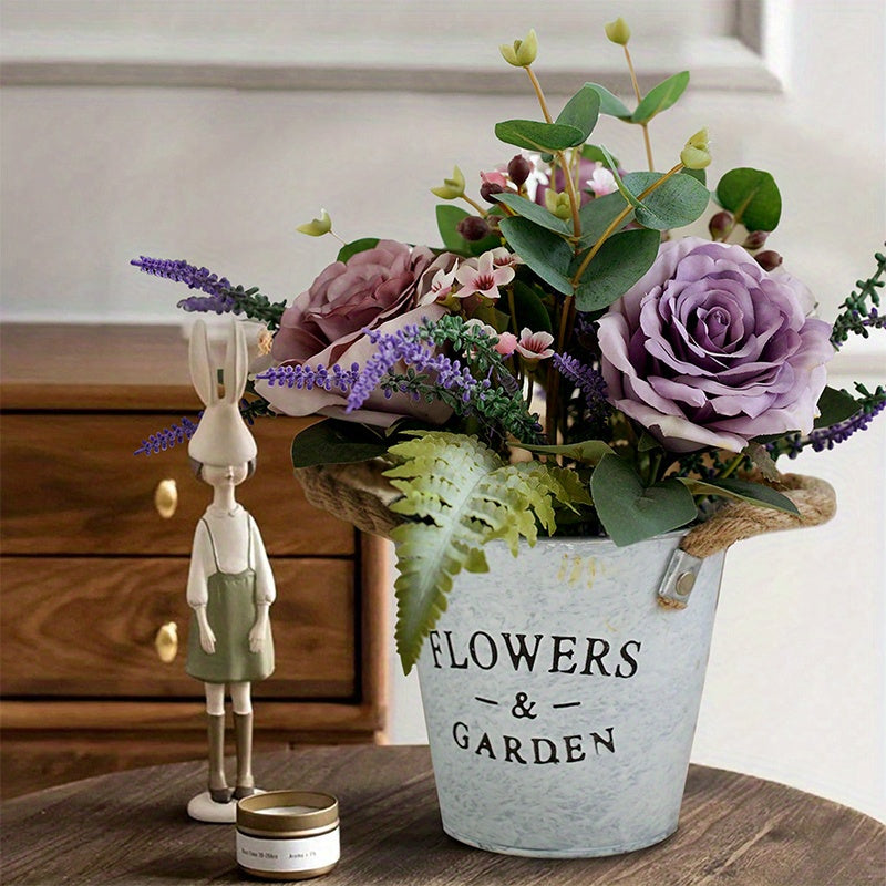 Charming 8in Potted Rose Plant - Perfect for Home, Office & Desk Decor | Ideal for Weddings, Engagements & Holidays