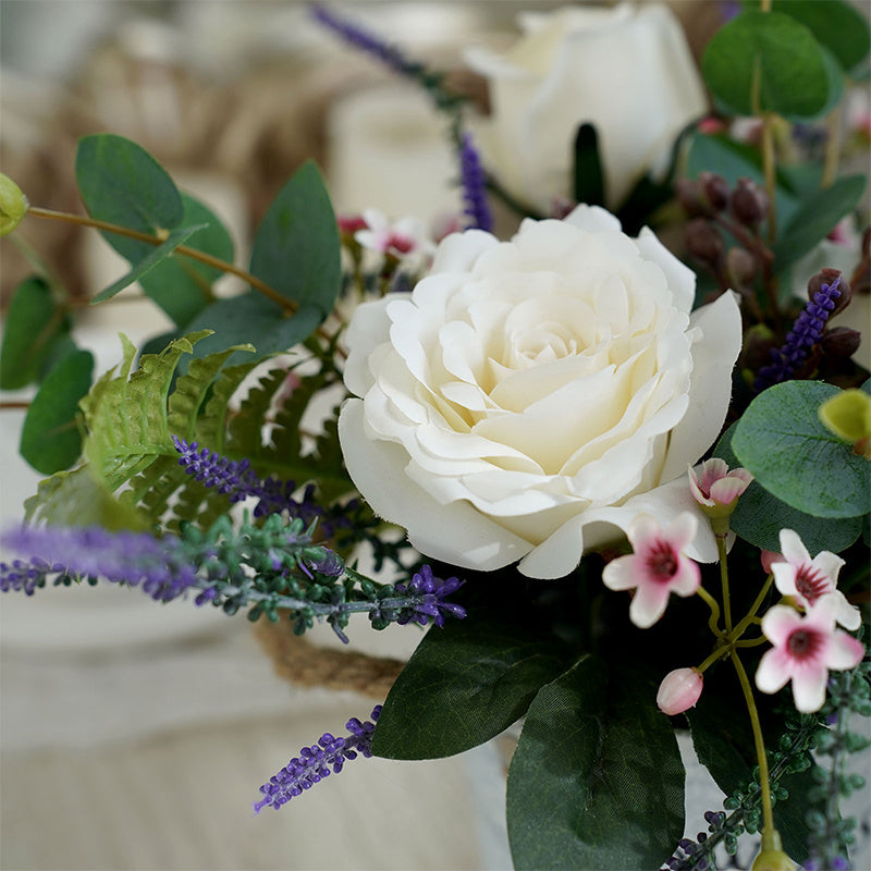 Charming 8in Potted Rose Plant - Perfect for Home, Office & Desk Decor | Ideal for Weddings, Engagements & Holidays