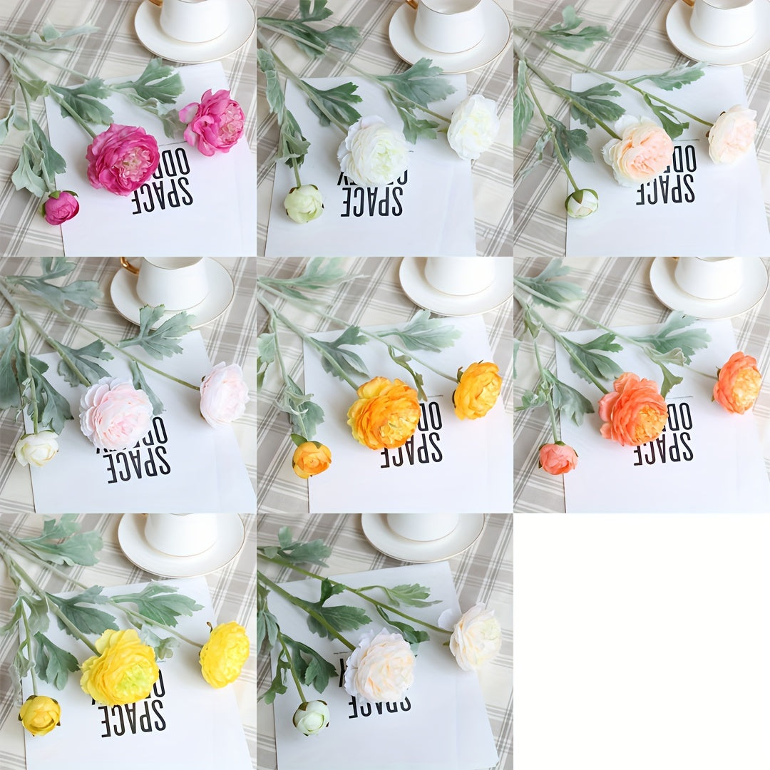 1pc, Artificial Flowers, Artificial Peonies, Decorate The Home, Beautify The Space, Create A Warm Atmosphere, 20.4in/52cm, Home Decoration, Room Decoration, Garden Decoration