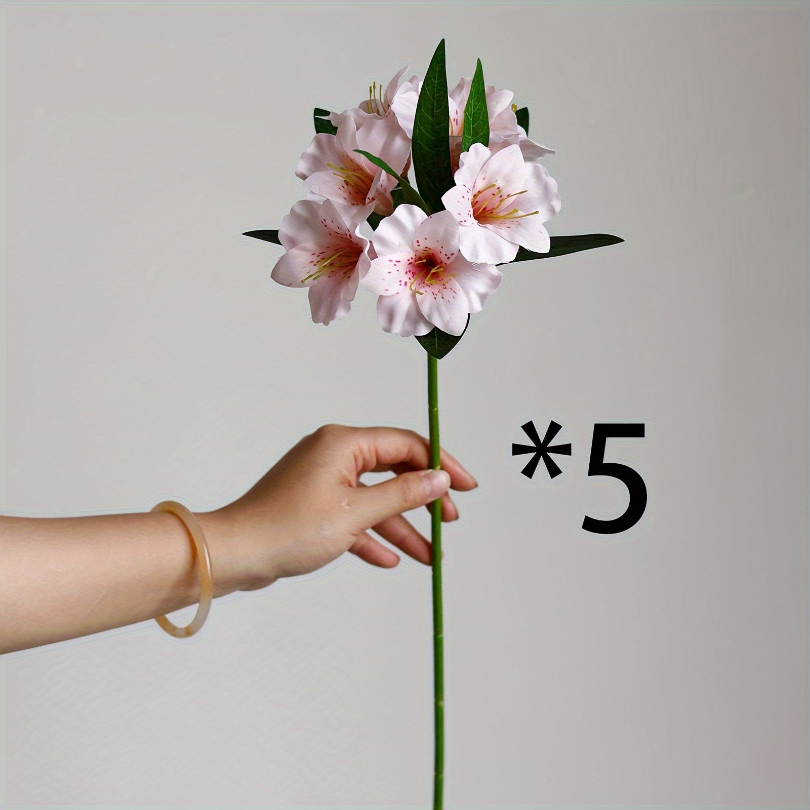 1/5pcs Artificial White Easter Lily Flowers, Fabric Fake Tiger Lily for Spring Wedding Table Centerpiece, Freestanding Home Decoration, No Vase, Ideal for Christmas, Father&