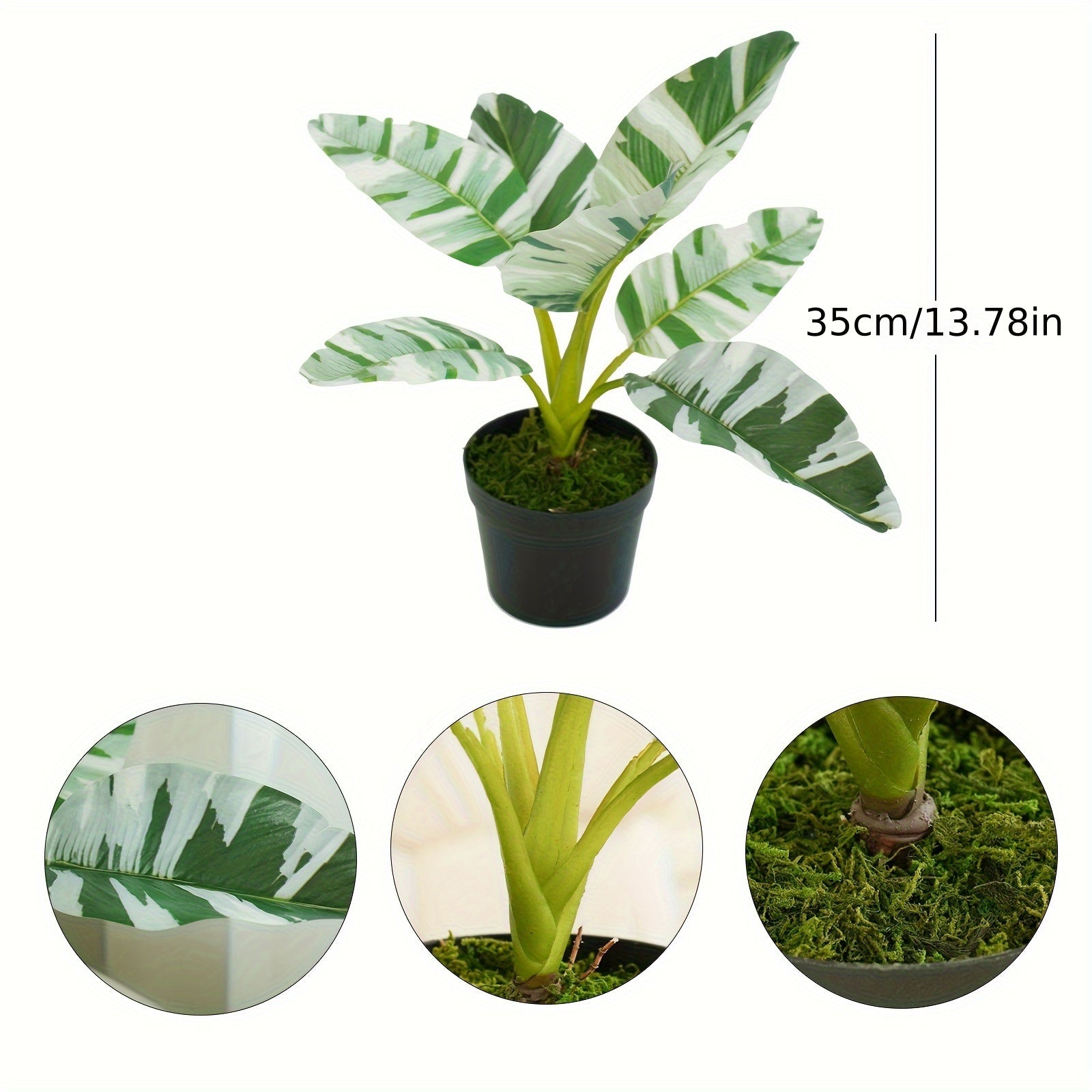 Chic Faux Potted Plant - Versatile Indoor/Outdoor Decor for Dining & Office Tables, Gardens - Multiple Styles Available