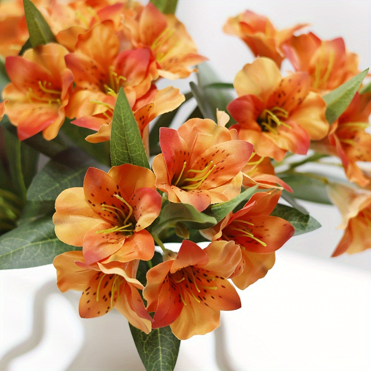 1pc French Country Style 6-Head Artificial Daffodil Lily - Perfect for Home Decor, Weddings, Engagements, Showers, Birthdays & Anniversaries