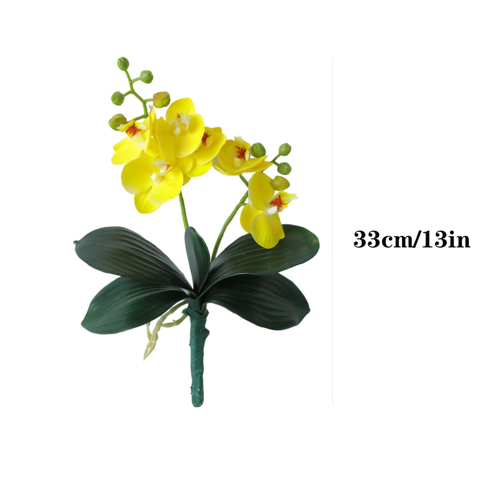 Elegant Artificial Phalaenopsis Orchid Bonsai - Perfect for Home & Office Decor, Spring/Summer Room Accent, Wedding Centerpiece (Pot Not Included)