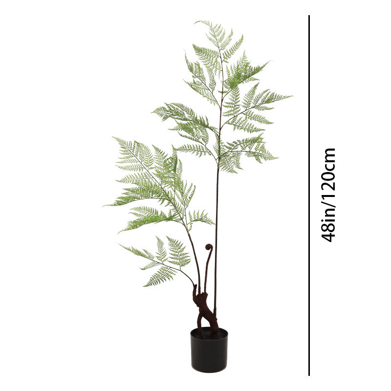 1pc, Artificial Fern Tree, Fake Ferns, 48In, Suitable for Home Office Decoration Indoor Fake Potted Trees, Spring And Summer Decorations, Christmas, Thanksgiving Fake Plants, Artificial Plants