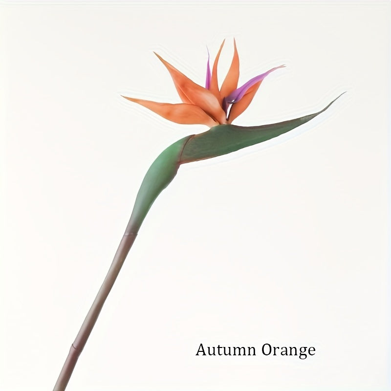 Long Stem Bird of Paradise Artificial Flowers - Perfect for Home Decor, Desk Decoration, Outdoor Patio, Christmas, Easter, Hanukkah, Valentine&