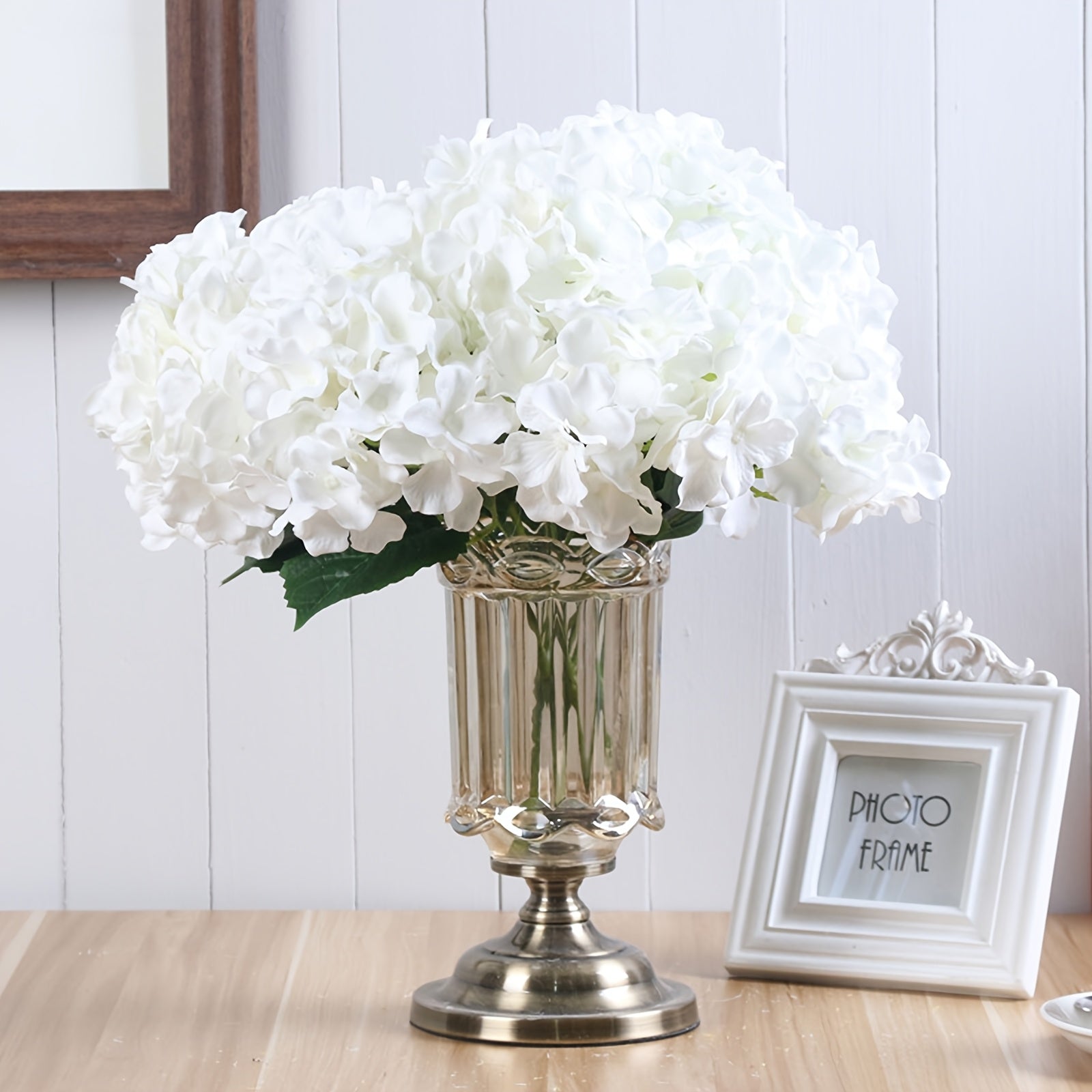 3/10 Bunches Boho Style Artificial Hydrangea Flowers, Durable Anti-Oxidation Plastic Faux Floral Arrangement for Wedding, Engagement, Birthday, Graduation, Home & Office Decor, Table Centerpiece, Seasonal Celebrations, Mother&