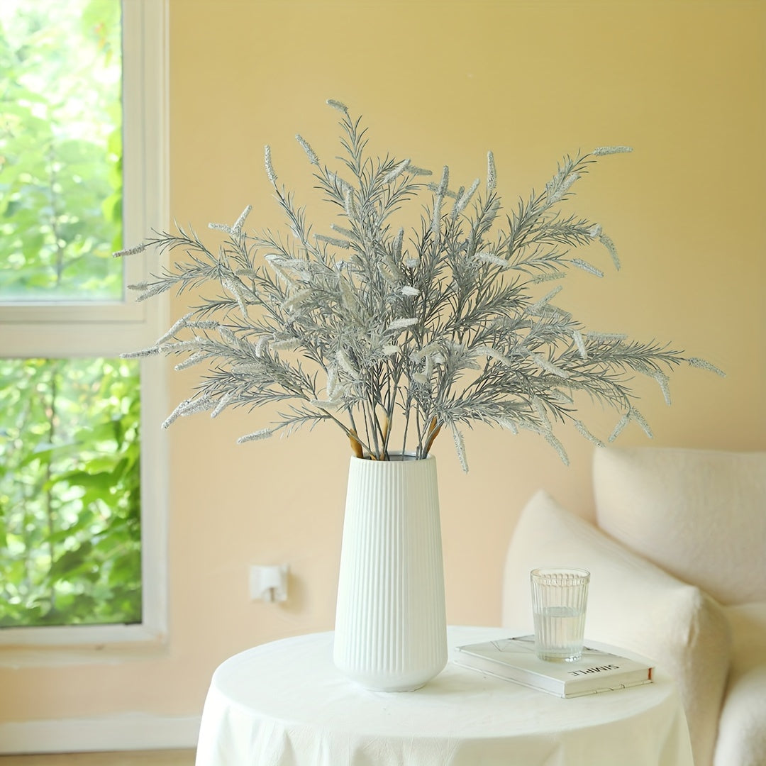1pc Artificial Sage Plant, Faux Plant Branch, Suitable For Wedding Party Home Decor