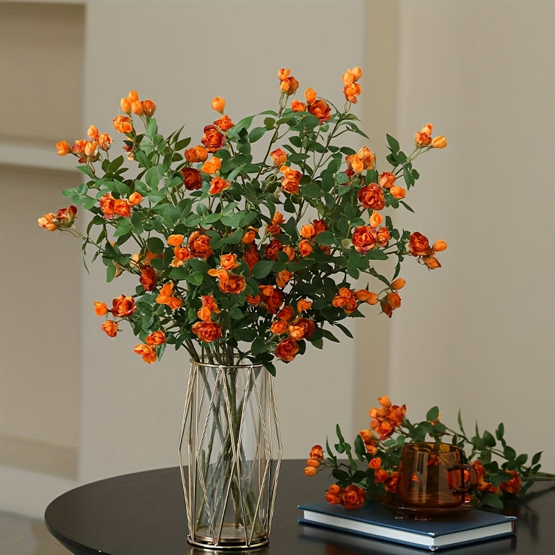 3pcs Set of Lifelike Artificial Roses - Perfect for Home, Office Decor & Holiday Celebrations (Day of the Dead/Christmas/Valentine&