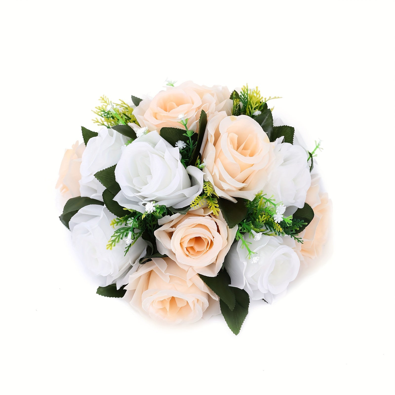 Elegant Artificial Rose Flower Ball - Perfect for Centerpieces, Weddings & Home Decor | Versatile Silk Roses for Parties, Valentine&