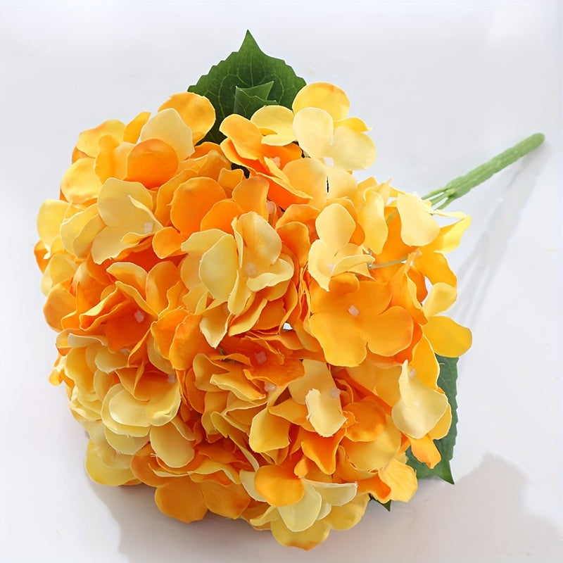 3pcs Modern Artificial Hydrangeas, 5-Head Plastic Faux Flowers, Oxidation Resistant, Ideal for Wedding, Engagement, Birthday, Bridal Shower, Graduation, Table Centerpiece, Home & Office Decor, Halloween & Easter Celebrations