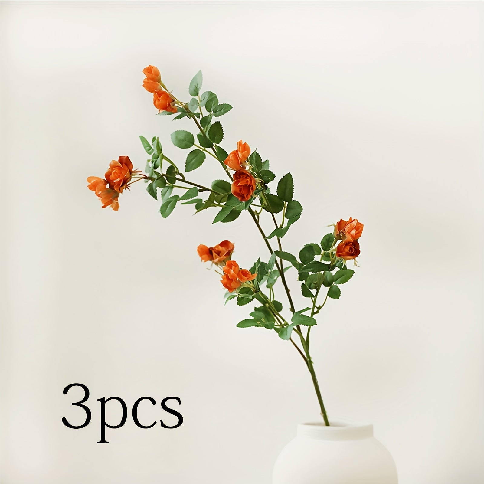 3pcs Set of Lifelike Artificial Roses - Perfect for Home, Office Decor & Holiday Celebrations (Day of the Dead/Christmas/Valentine&