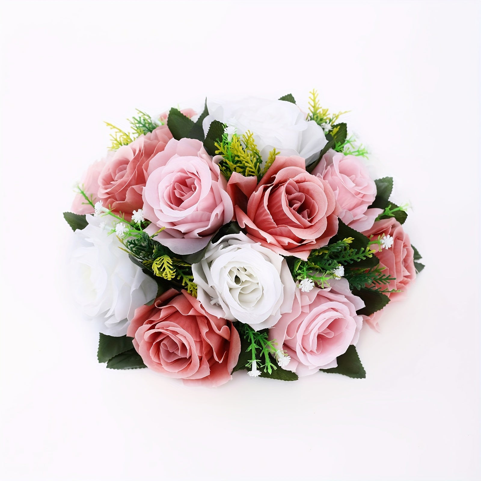 Elegant Artificial Rose Flower Ball - Perfect for Centerpieces, Weddings & Home Decor | Versatile Silk Roses for Parties, Valentine&