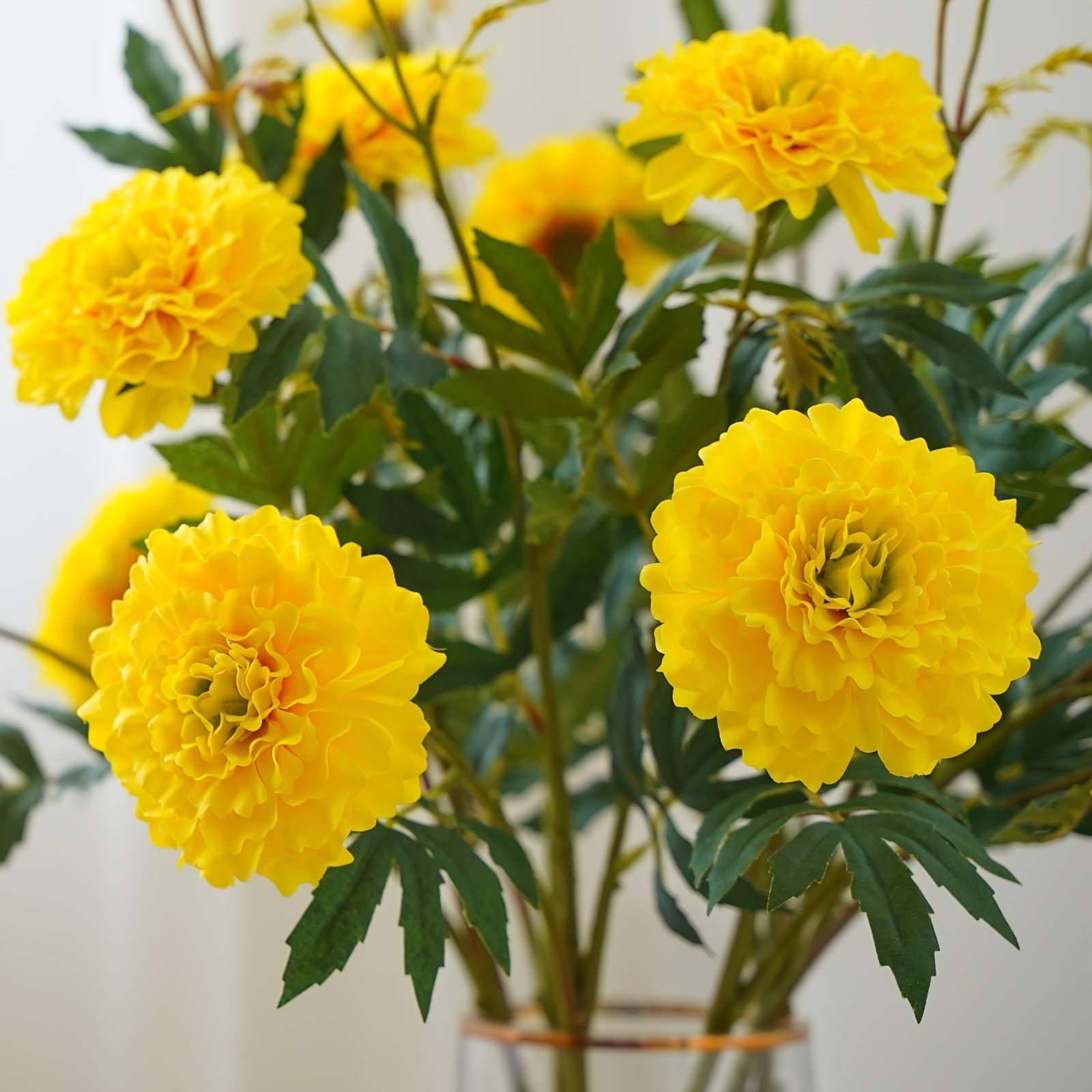 2pc, Artificial Calendula, Garden Home Decoration Artificial Flowers Wholesale Wedding Photo Props, Happiness Autumn Thanksgiving Halloween Harvest Festival, Home Decor, Aesthetic Living Room Decor