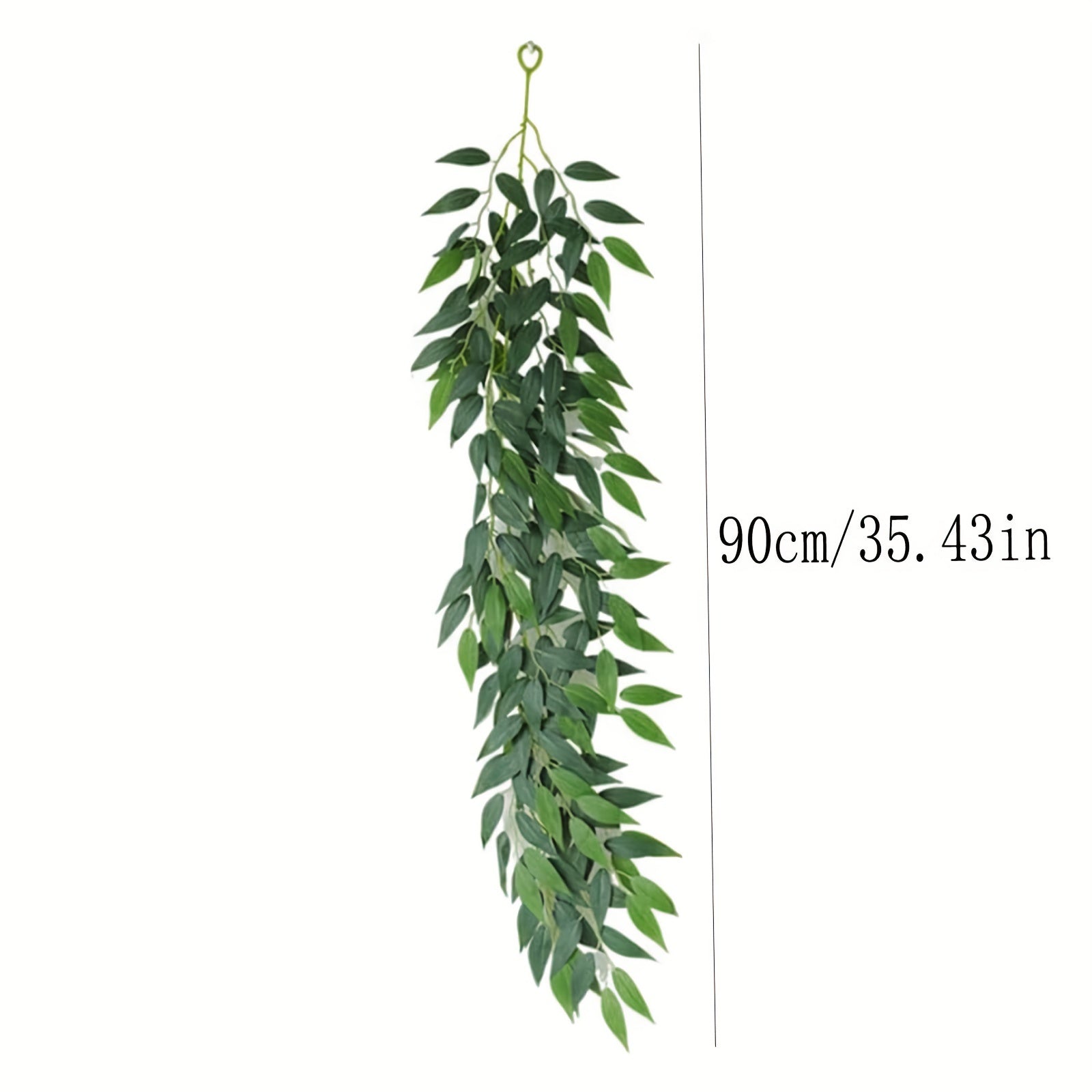2/5pcs Artificial Rattan Garland 35.43ft Imitation Italian Rattan Green Leaf Garland Silk Green Leaf Decoration Artificial Plant Green Leaf Suitable for Table Center Decoration Home Room Wall Wedding Arch Decoration