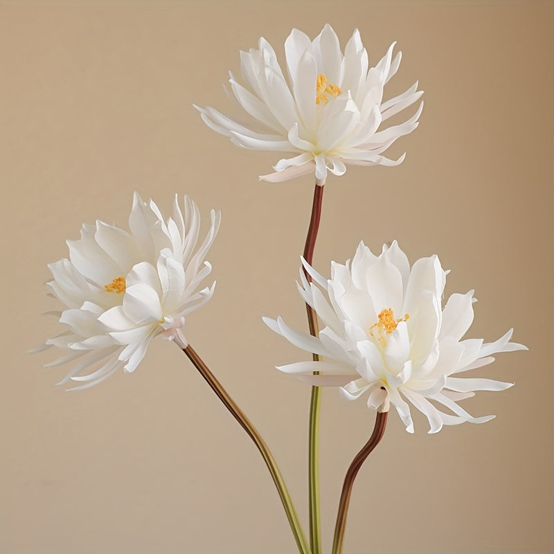 MOHUAGE 3/5pcs Sustainable Fade-Resistant Artificial Silk Flowers - Perfect for Weddings, Home Decor & Seasonal Celebrations
