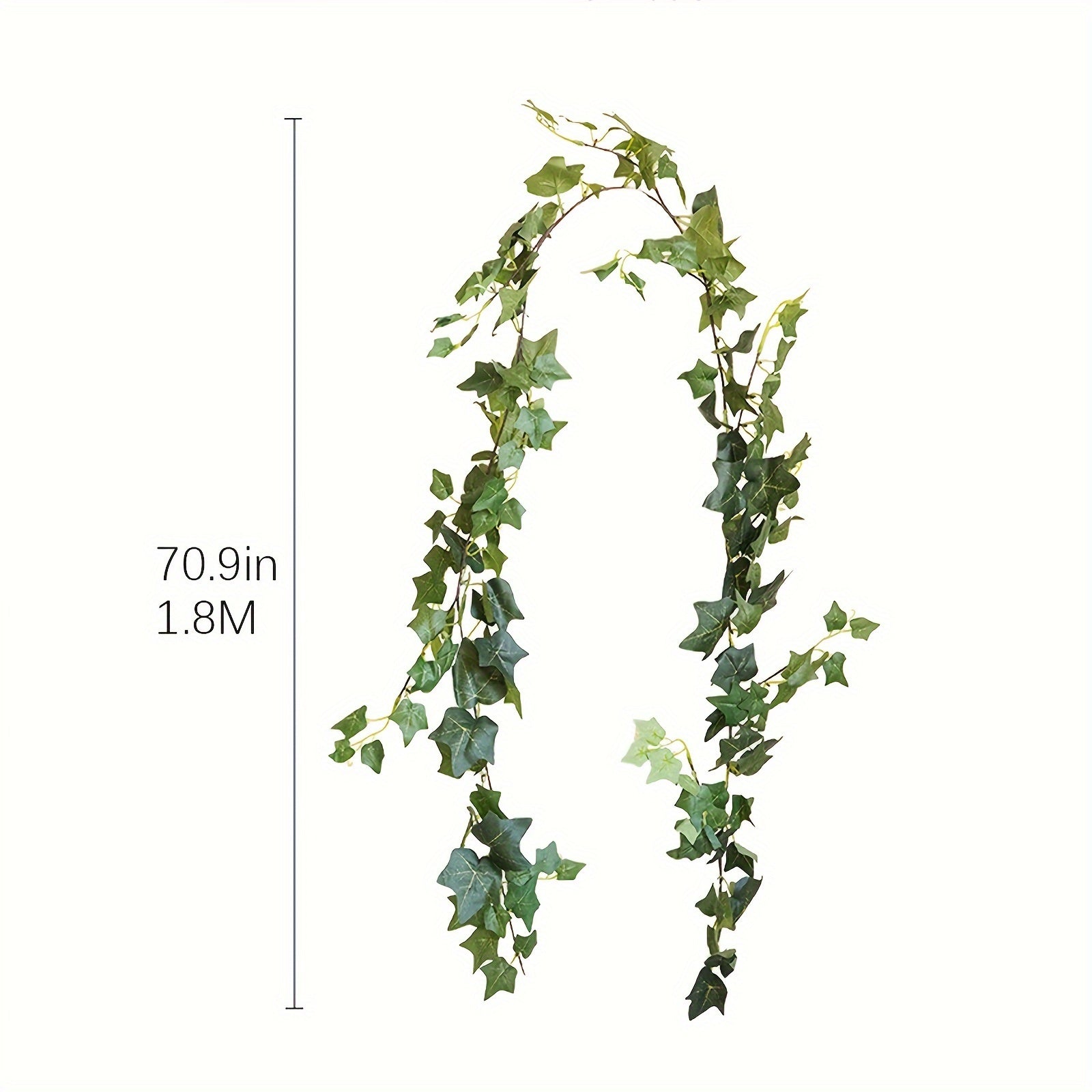 3/5 Pack 70.9ft Artificial Ivy, Faux Greenery for Bedroom, Wedding Decor, Indoor/Outdoor Wall Hanging, Plastic Leafy Vines, No Power Required, Battery-Free
