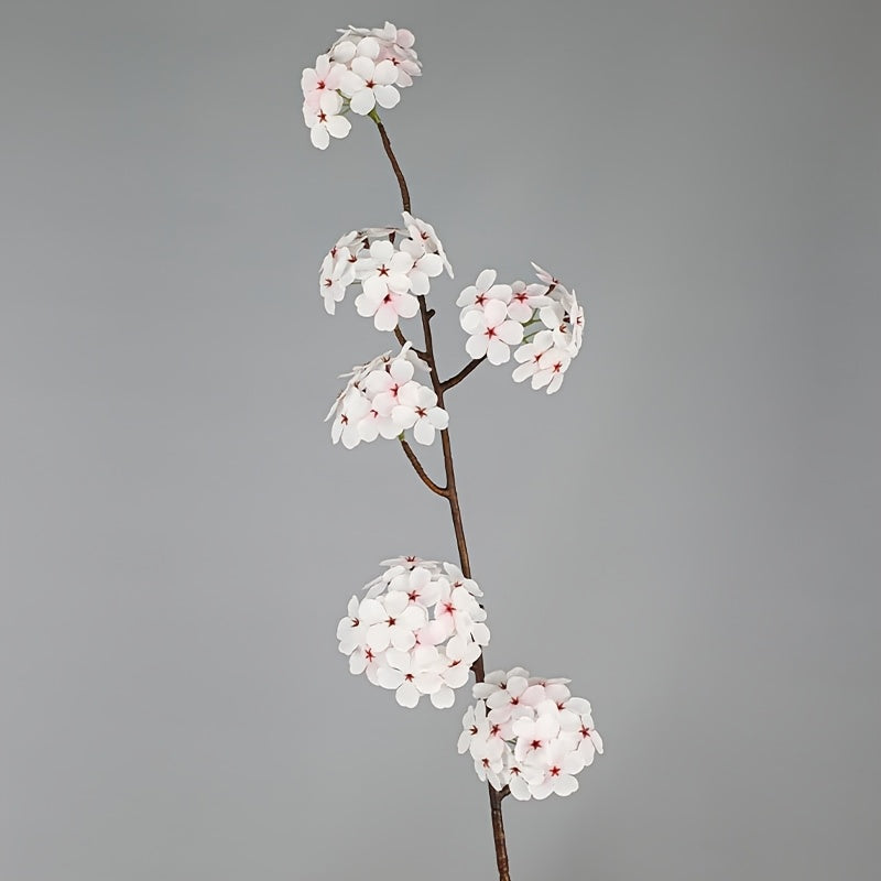 1pc Lifelike Artificial Pear Blossom & Cherry Flowers - Perfect for Living Room, Office Decor, Outdoor Garden, Weddings, Valentine&