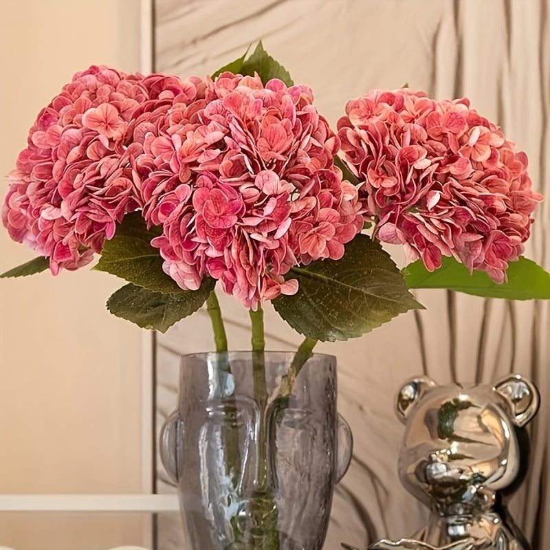 2pcs 22" Lifelike Artificial Hydrangea Flowers with Stems - Perfect for DIY Wedding Centerpieces, Bouquets & Home Decor, Fake Flowers, Floral Decor, Thanksgiving Occasion