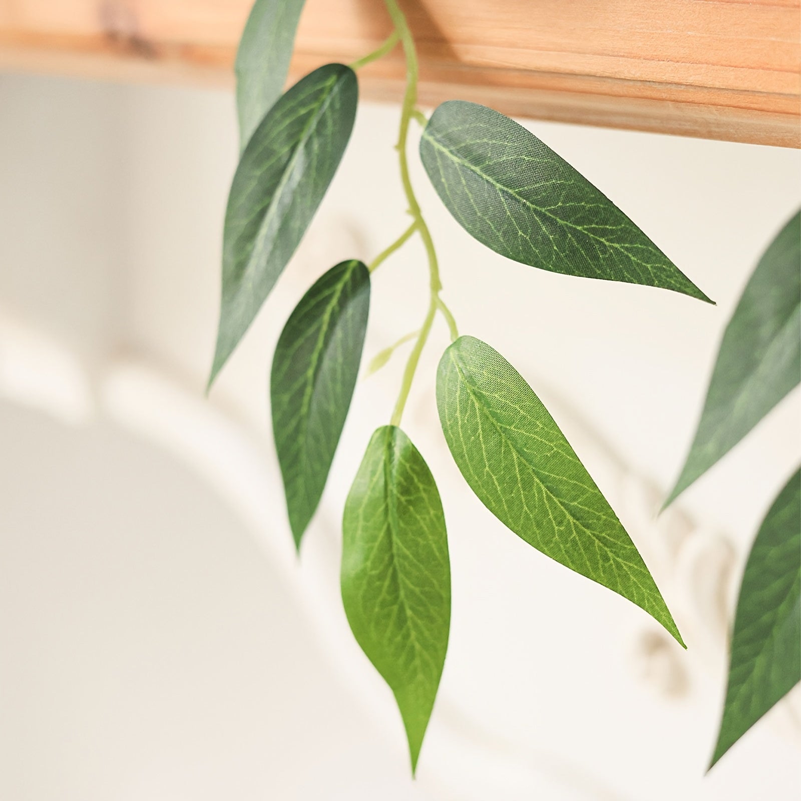 2/5pcs Artificial Rattan Garland 35.43ft Imitation Italian Rattan Green Leaf Garland Silk Green Leaf Decoration Artificial Plant Green Leaf Suitable for Table Center Decoration Home Room Wall Wedding Arch Decoration