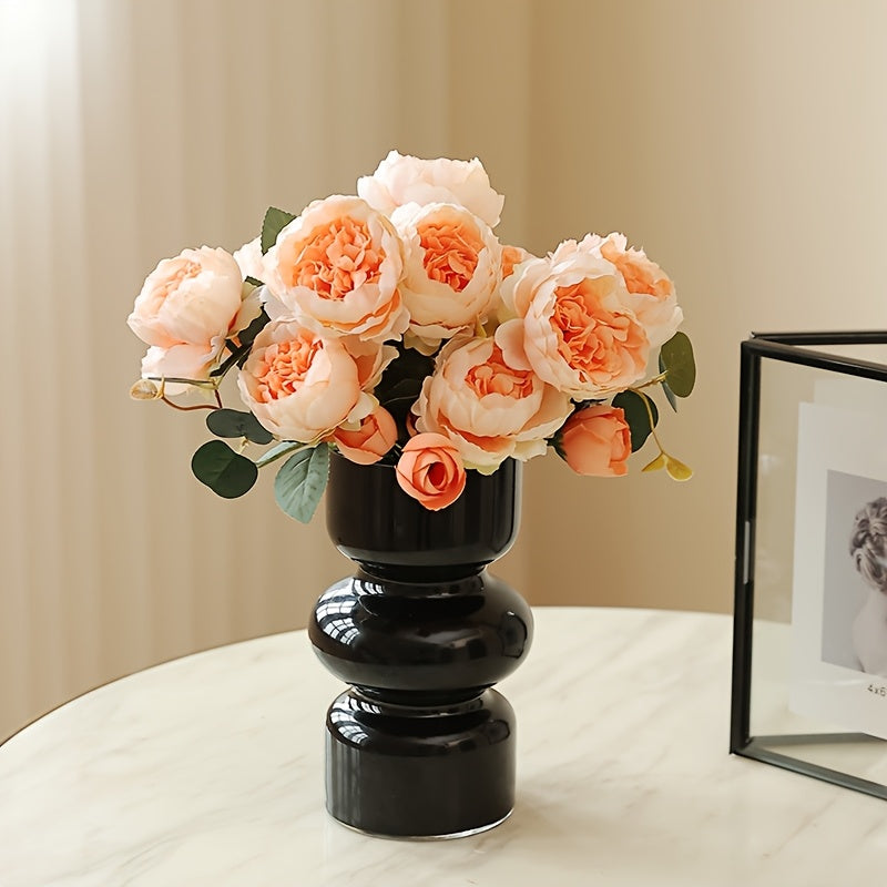 2pcs Lifelike Peony Artificial Flowers - 5 Blooms Each, Perfect for Weddings, Engagements & Home Decor, Best for Christmas, Perfect for Thanksgiving