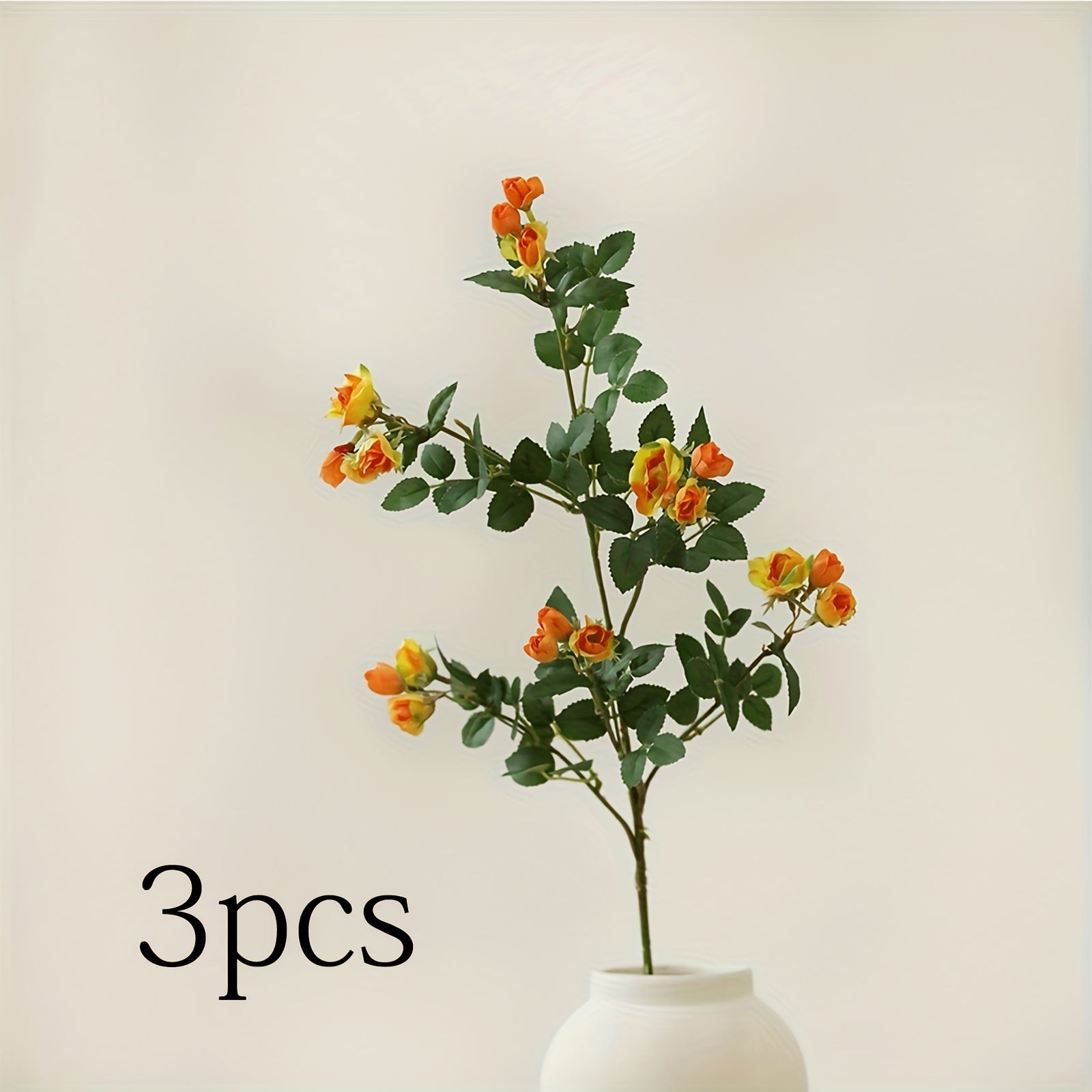 3pcs Set of Lifelike Artificial Roses - Perfect for Home, Office Decor & Holiday Celebrations (Day of the Dead/Christmas/Valentine&
