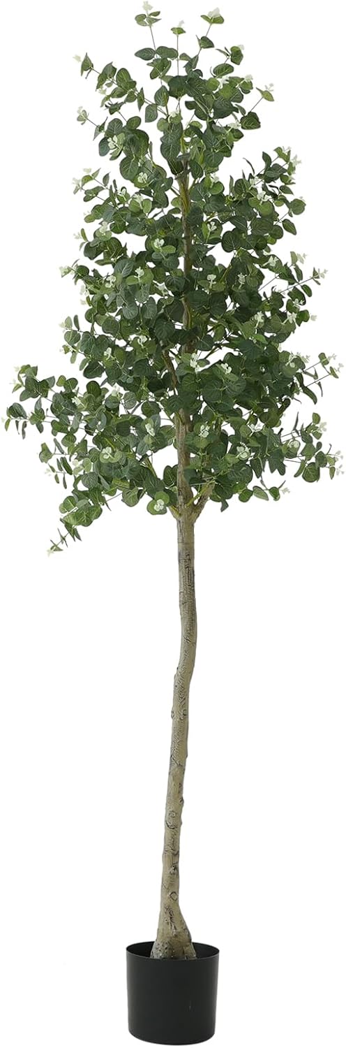 Artificial Olive Tree, Tall 6 Feet Faux Potted Silk Green Leaves Olive Tree Planter