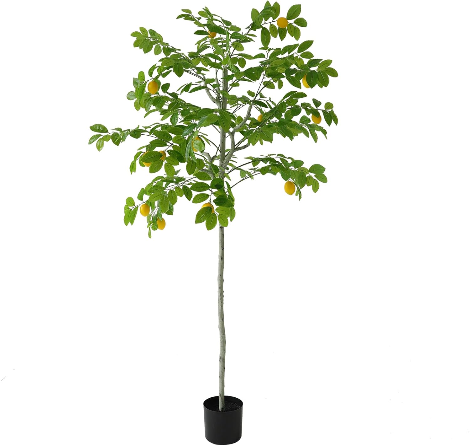 Artificial Olive Tree, Tall 6 Feet Faux Potted Silk Green Leaves Olive Tree Planter