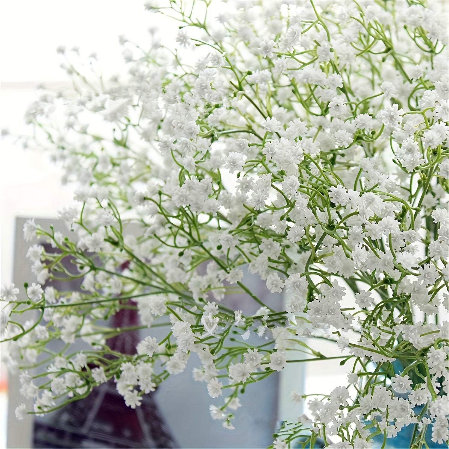 21pcs Premium Artificial Babys Breath Flowers Bouquet - Real Touch, Oxidation Resistant, Long-Lasting, And Easy to Arrange - Perfect for Home, Office, Wedding, Birthday, And Holiday Decorations