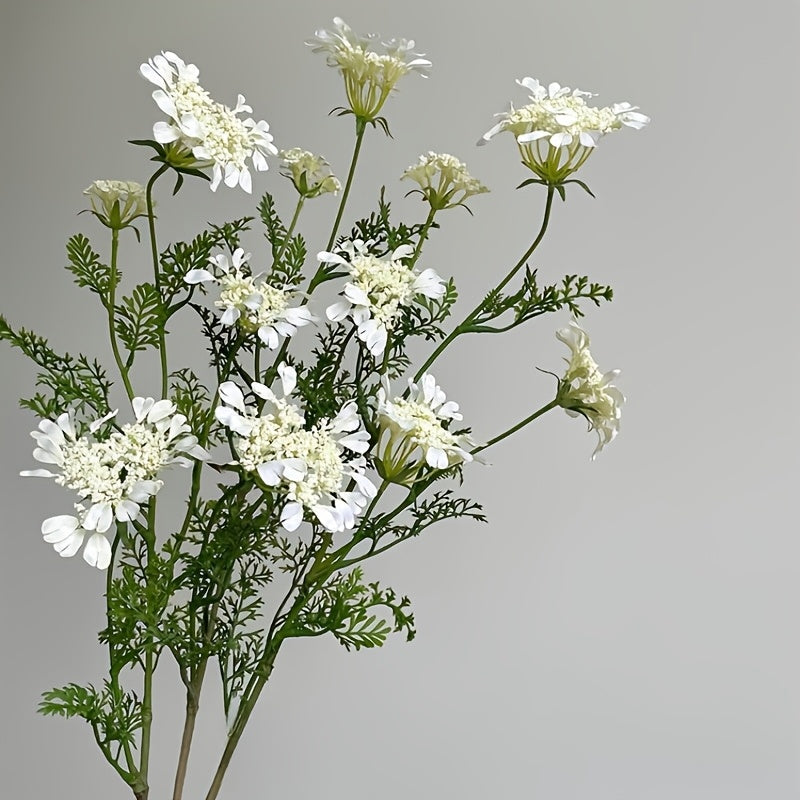 1pc Elegant Lace Artificial Flowers, Versatile Plastic Floral Arrangement for Home Decor, Perfect for Wedding, Christmas, Easter, Hanukkah, Thanksgiving, Mother&