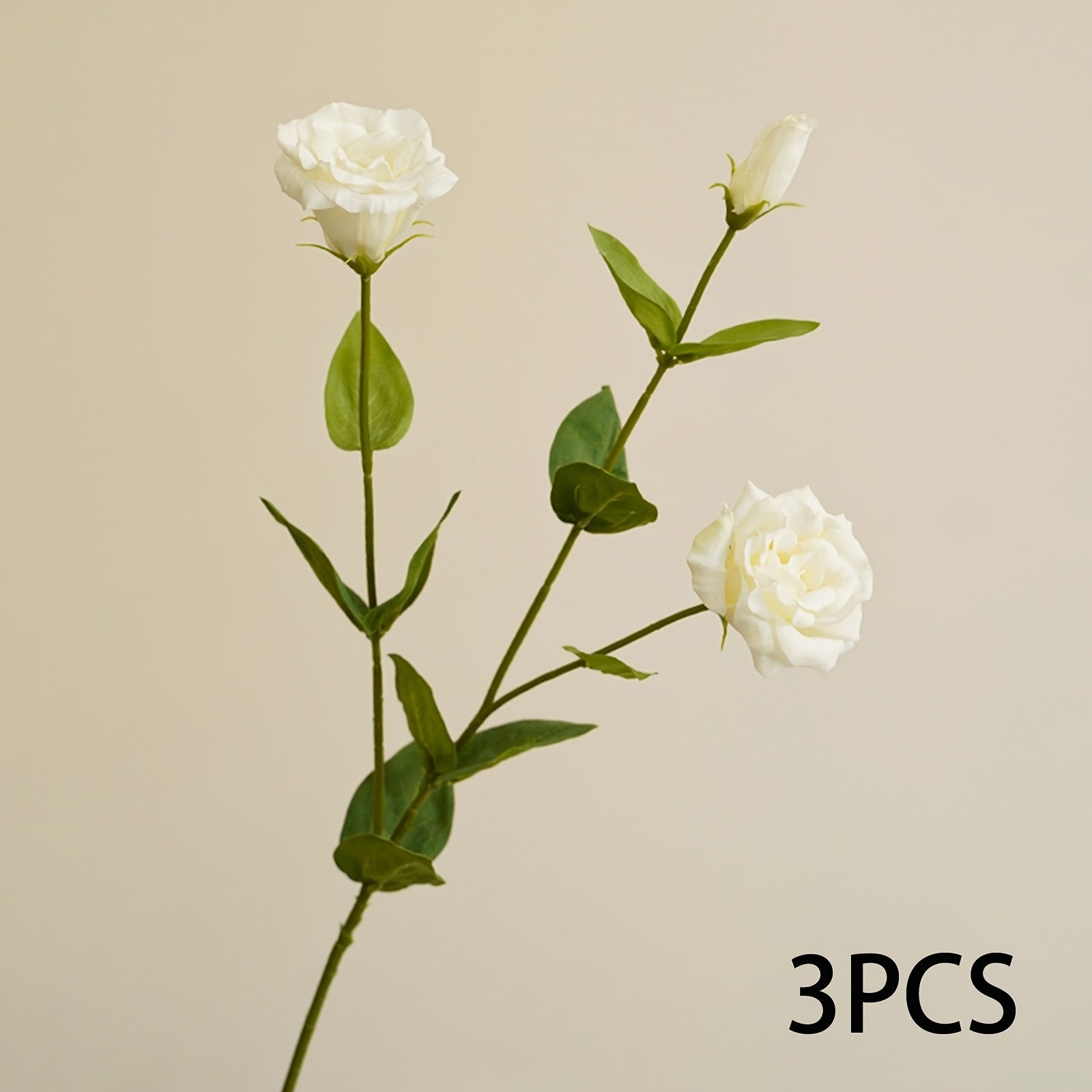 3/6 Stems Artificial Bellflower Bouquet, Real Touch Durable Plastic Flowers for Home Decor, Wedding, Party Centerpiece, Father&
