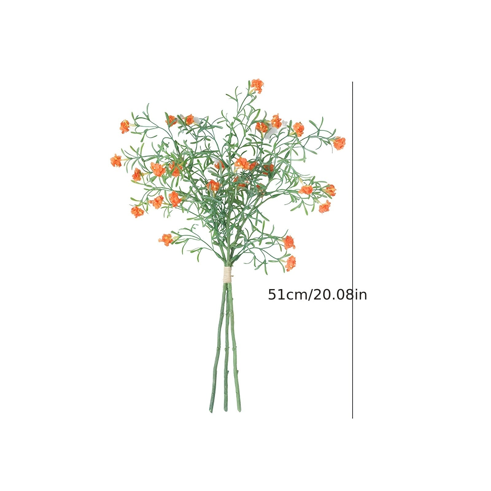 Boho Style Artificial Flower Swags, 3 Branches Plastic Gypsophila & Cherry Blossom Bundle - Faux Silk Flower Bunch for Wedding, Bachelorette, Restaurant & Home Decor - Ideal for Christmas, Valentine&