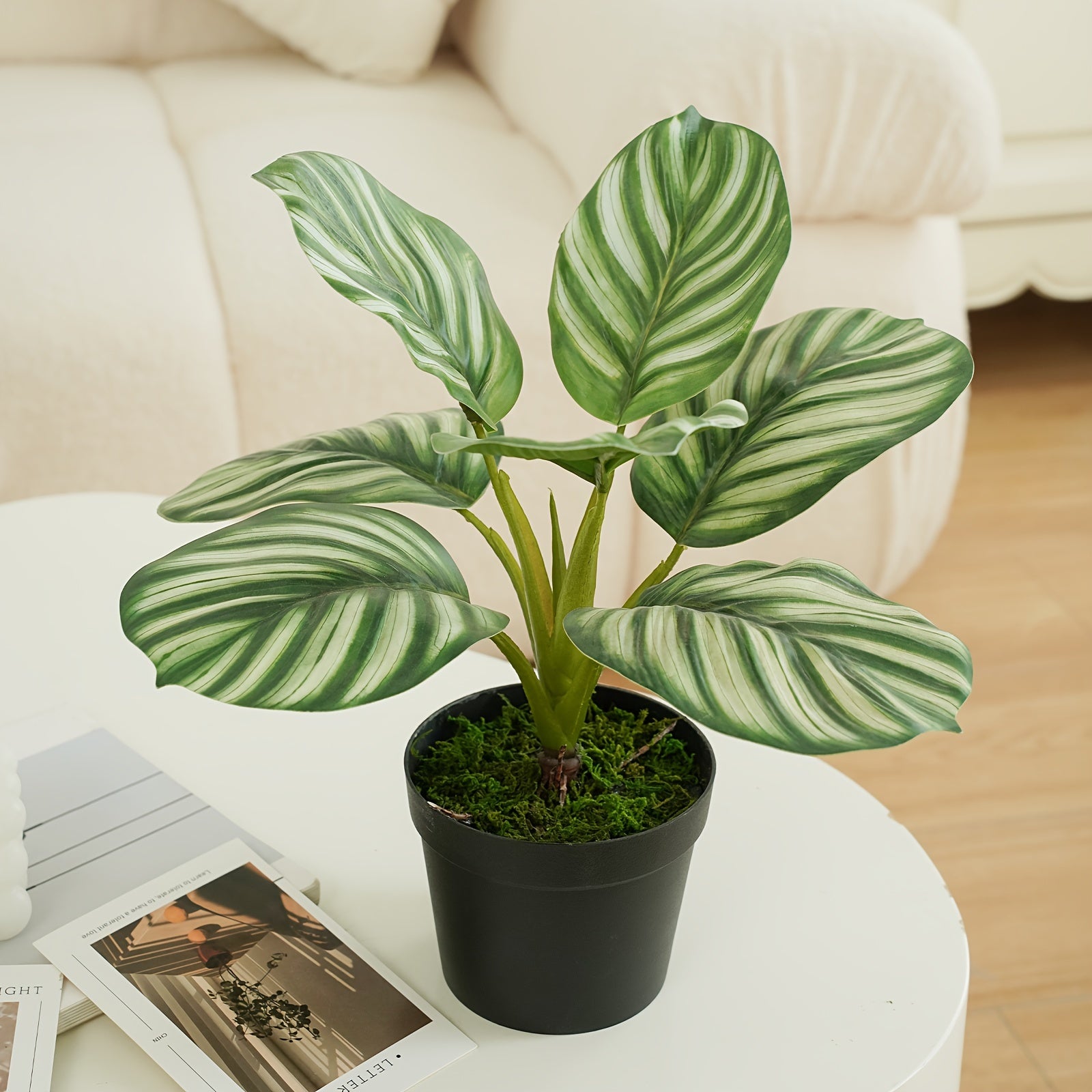 Chic Faux Potted Plant - Versatile Indoor/Outdoor Decor for Dining & Office Tables, Gardens - Multiple Styles Available